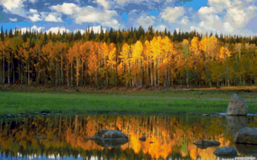 Осенний пейзаж - предпросмотр