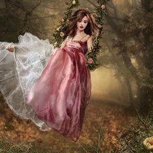 Схема вышивки «качели»