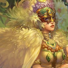 Схема вышивки «Девушка»