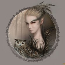 Схема вышивки «Девушка»