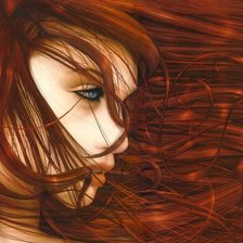 Схема вышивки «Девушка»