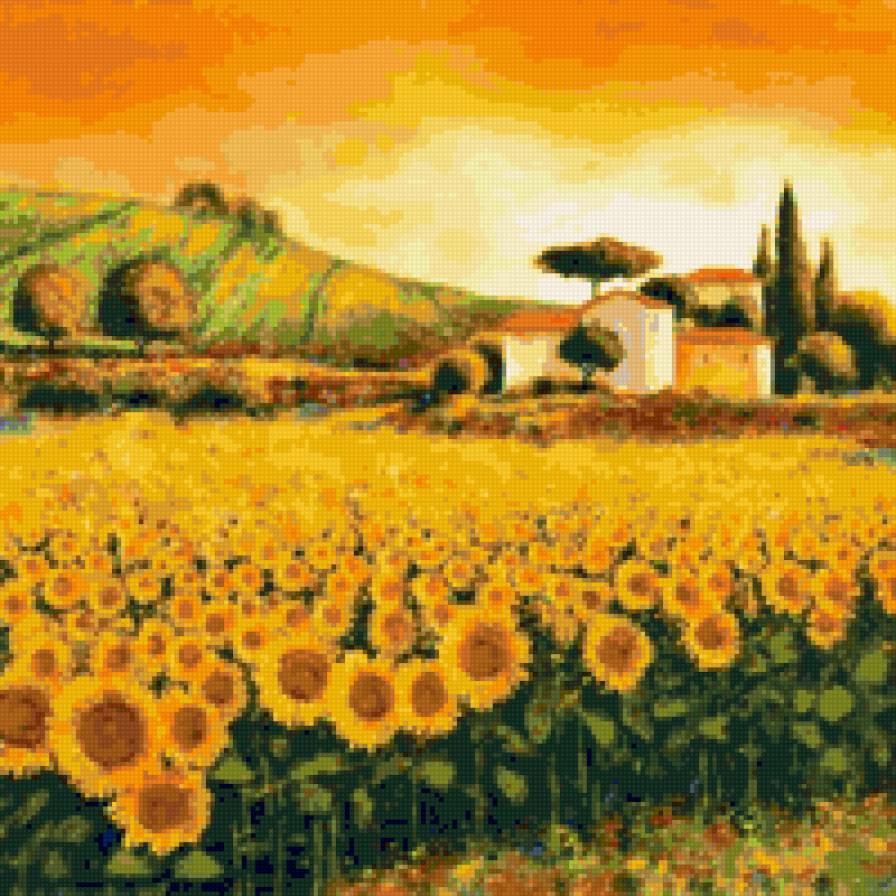 деревенский пейзаж - предпросмотр