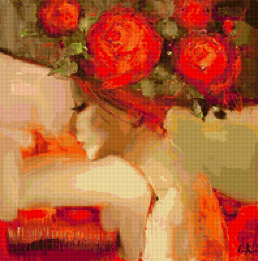 портрет женщины - предпросмотр