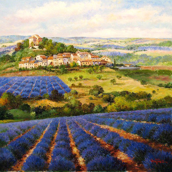 деревенский пейзаж - оригинал