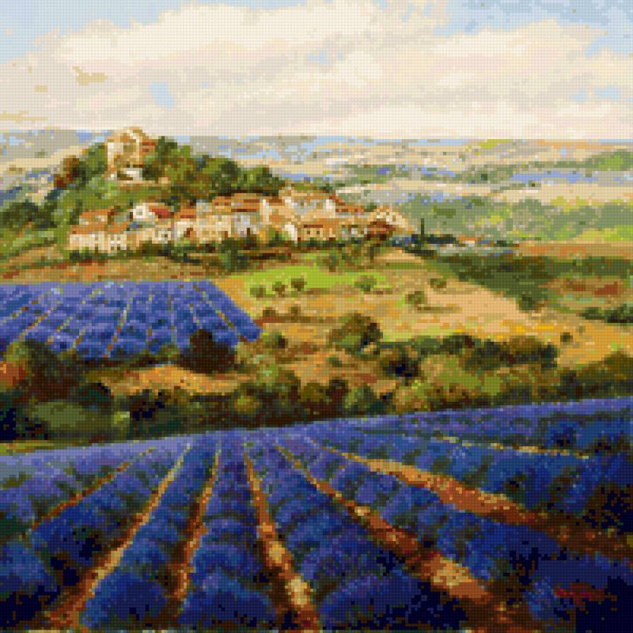 деревенский пейзаж - предпросмотр