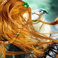 Схема вышивки «Девушка»