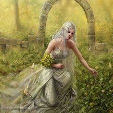 Схема вышивки «Девушка»