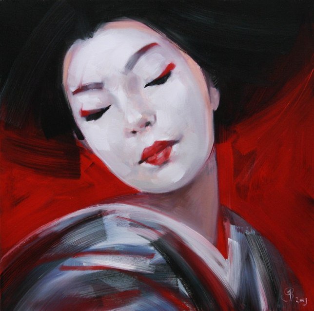 портрет женщины - японка - оригинал