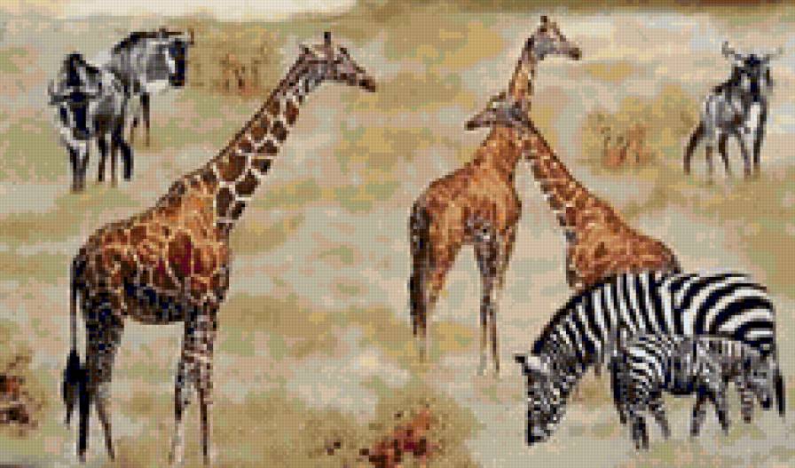 саванна - животные - предпросмотр