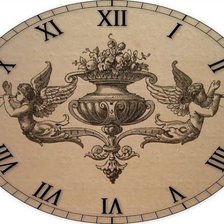 Оригинал схемы вышивки «часы» (№114886)
