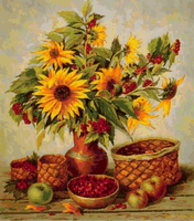 натюрморт - осень, букет - предпросмотр