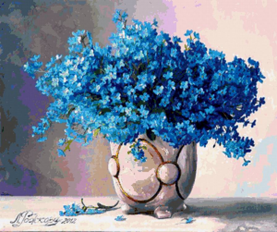 Незабудки - цветы, незабудки, букет, незабудка, весенние цветы - предпросмотр