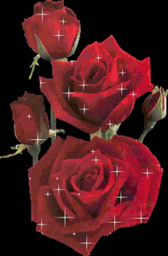 Очень красивые светящиеся розочки) - flowers, розы, розочки, цветы - предпросмотр