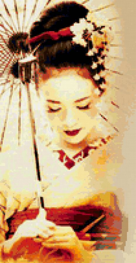 Гейша - восток, гейша, япония - предпросмотр