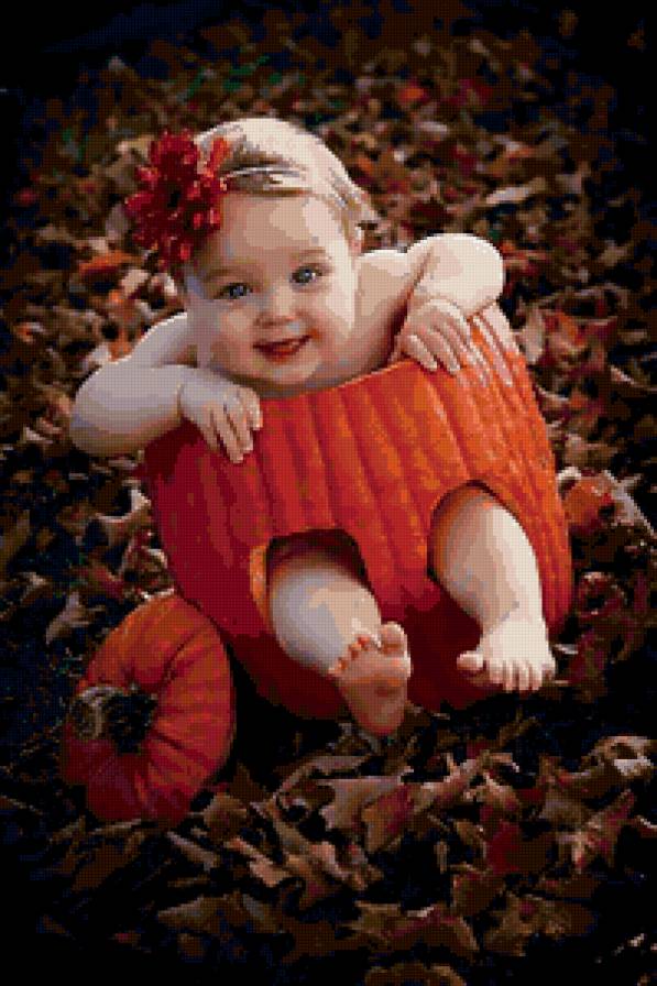 №115650 - картина, дети, осень - предпросмотр