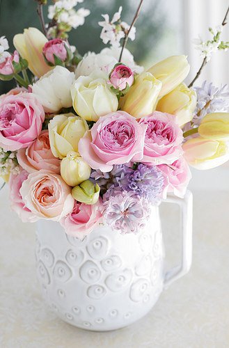 №115676 - букет, картина, цветы, тюльпаны, розы - оригинал