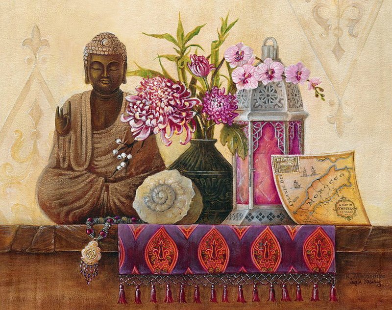 Марокканский натюрморт - живопись, angela staehling - оригинал