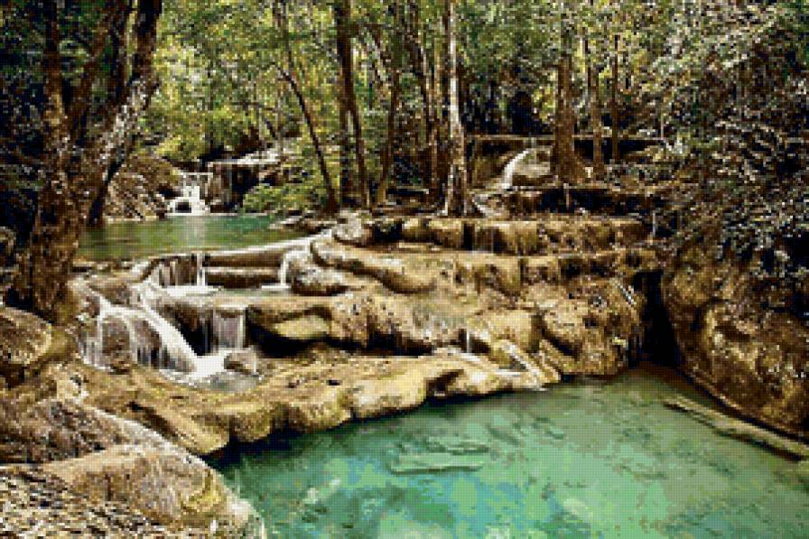 водопадик - пейзаж - предпросмотр