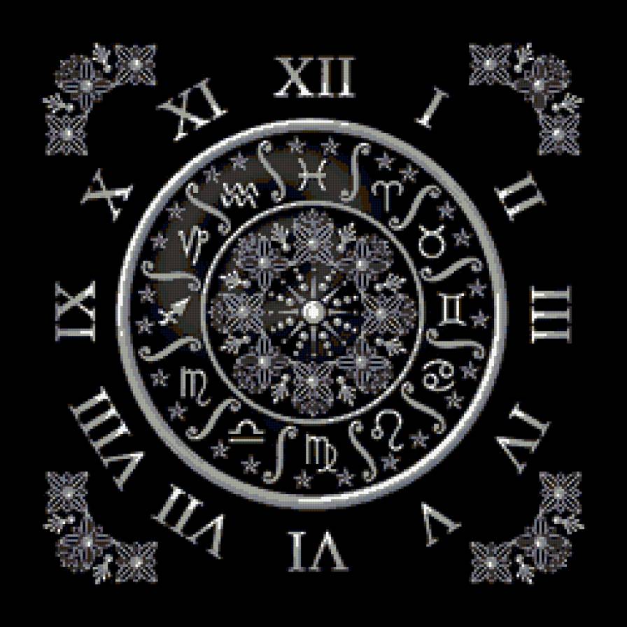 гороскоп - часы, гороскоп - предпросмотр