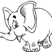 Оригинал схемы вышивки «слонёнок» (№115922)
