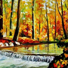 Схема вышивки «лес»