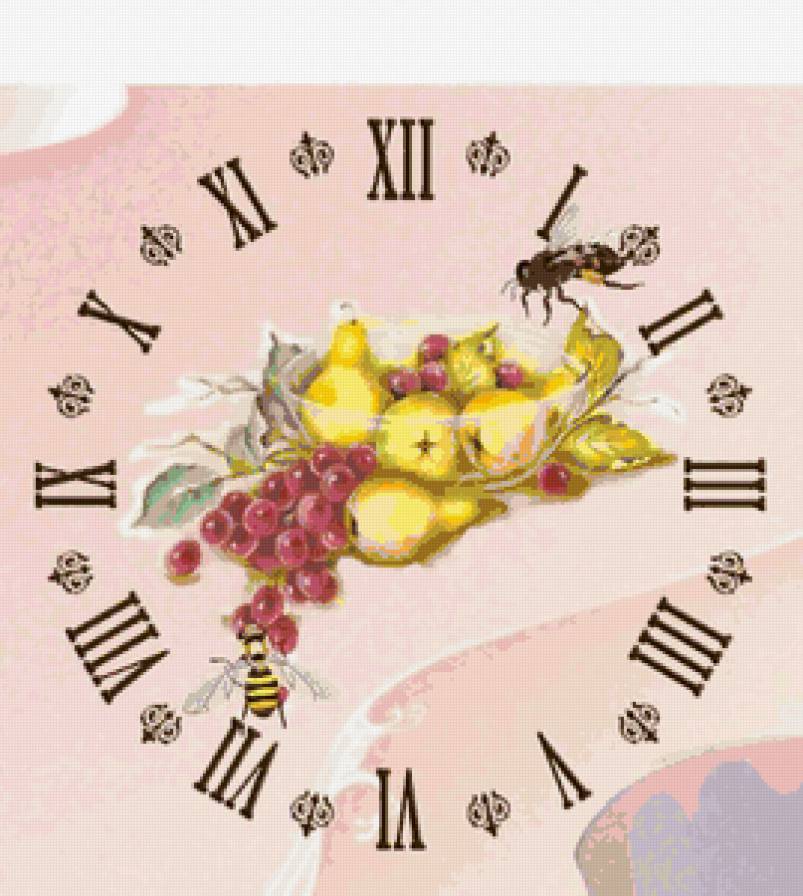 для кухни - для кухни, часы, фрукты - предпросмотр