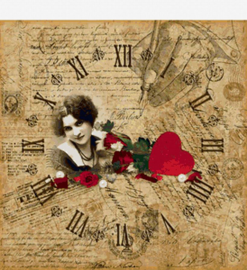 часы - ретро, часы - предпросмотр