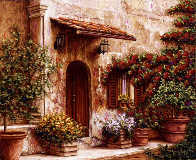 Цветущий сад - оригинал