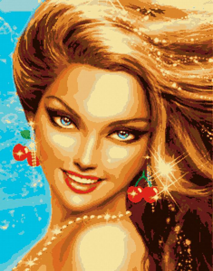 девушка - образ, красота, портрет, люди, женщина, девушки, картина - предпросмотр