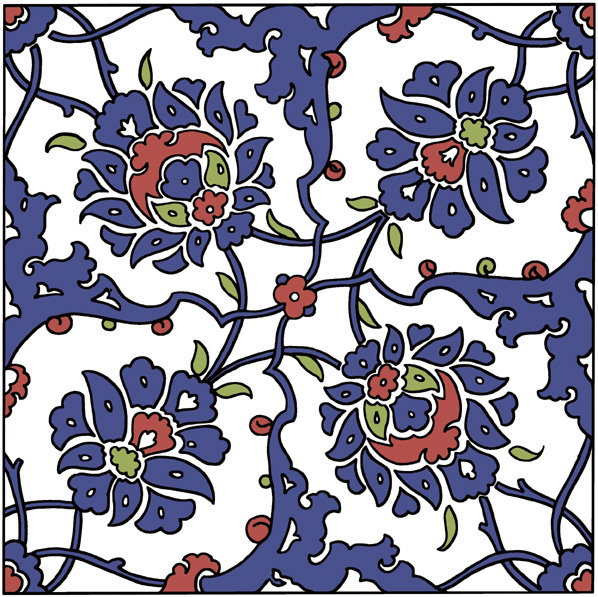 Подушка в турецком стиле. - узор, восток, орнамент - оригинал