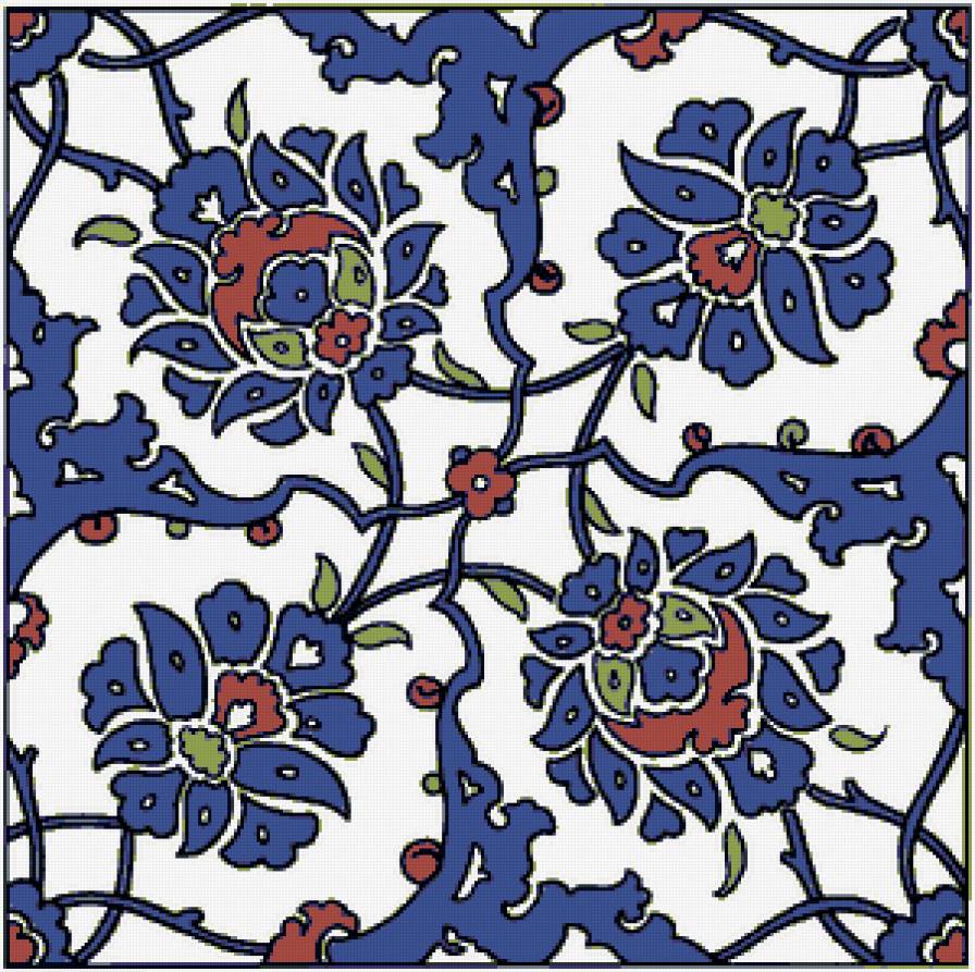 Подушка в турецком стиле. - узор, орнамент, восток - предпросмотр