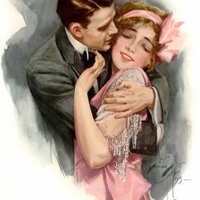 Оригинал схемы вышивки «Винтажная романтика (открытка)-2» (№117036)