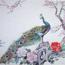 Схема вышивки «китайская живопись»