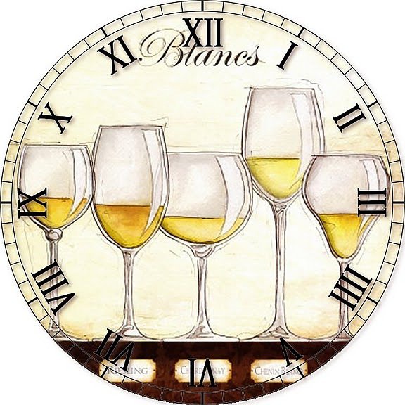время дегустации - вино, бокалы, часы - оригинал