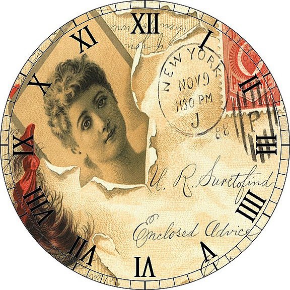 штрихи истории - часы, ретро - оригинал