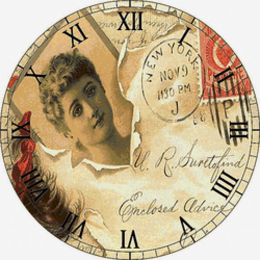 штрихи истории - ретро, часы - предпросмотр