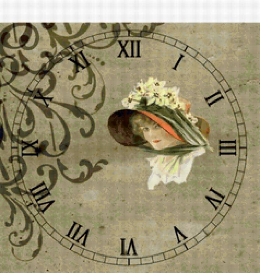 часы - винтаж, часы, ретро, девушка - предпросмотр