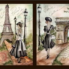 Оригинал схемы вышивки «Париж» (№117158)