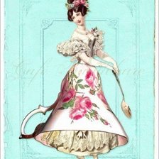 Схема вышивки «Мисс чашечка»