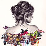 Цветочная фея - девушка - оригинал