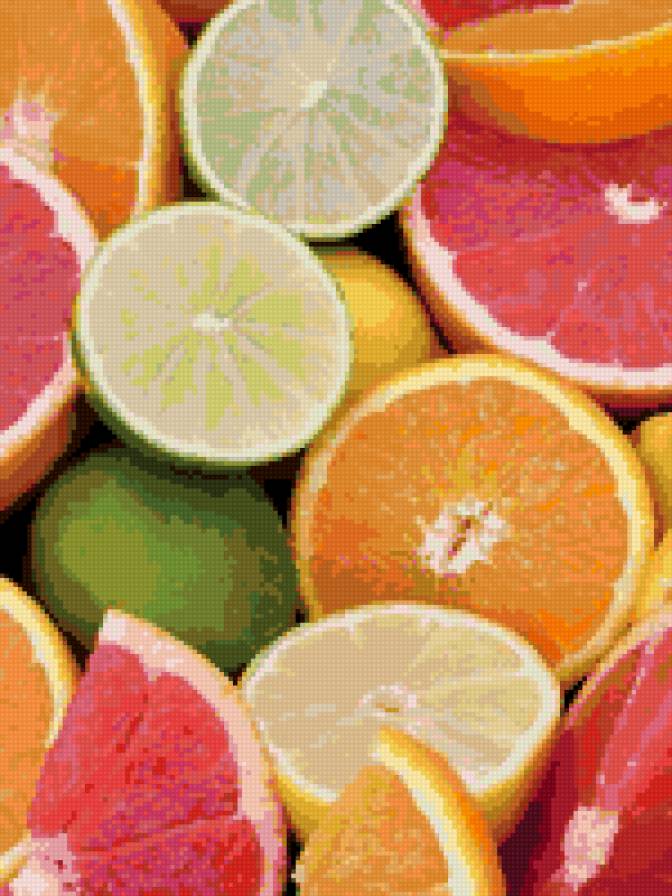 Цитрусовые - грейпфрут, фрукты, лайм, апельсин, лимон - предпросмотр