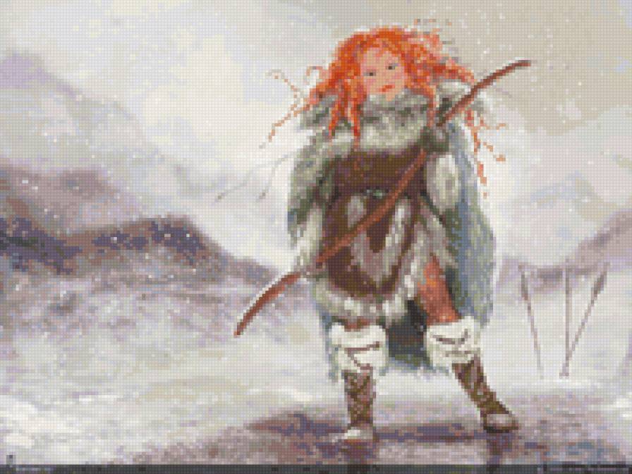 Ингрид - пламя, лед, книги, север - предпросмотр