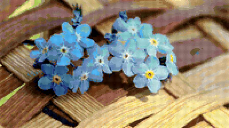 Цветы - цветы, голубой - предпросмотр