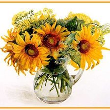 Оригинал схемы вышивки «цветы в вазе» (№117539)