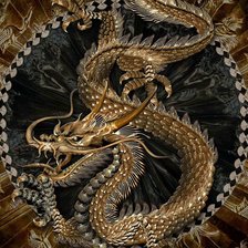 Оригинал схемы вышивки «Китайский дракон» (№117772)