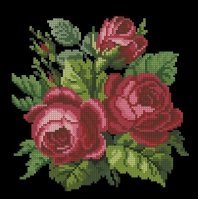 Оригинал схемы вышивки «розы» (№118268)