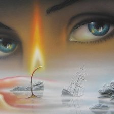 Схема вышивки «взгляд»