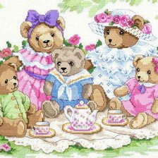 Схема вышивки «Мишки»