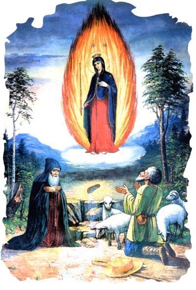 явление Божией матери на горе Почаевской - икона, религия - оригинал