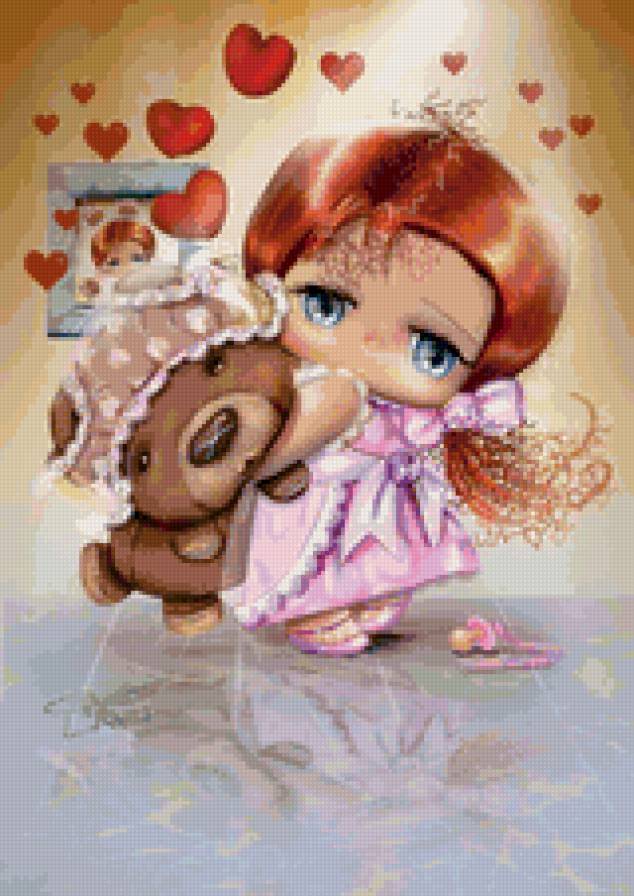 малышка и мишка - предпросмотр